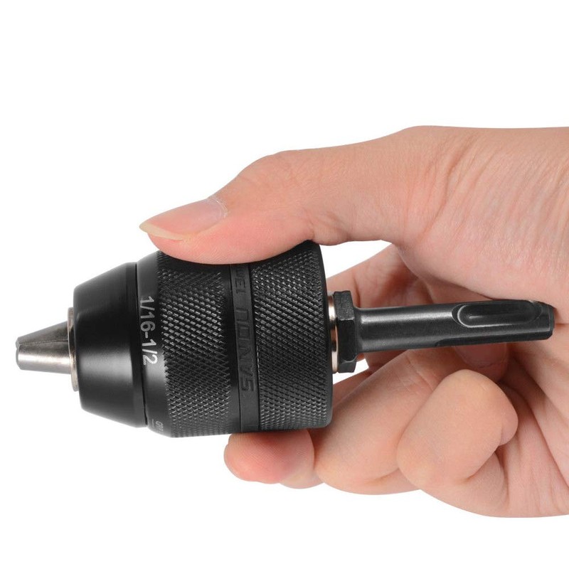 Bestgle Keyless Drill Chuck, 2~13mm SDS Adapter, Heavy Duty Impact