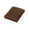 Visconti Hunter Collection Apache Leather Tri-Fold Wallet in Oiled Leather