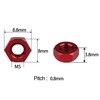 Yaruijia Hex Nut M2 M3 M4 M5 M6 Aluminum Alloy