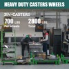 LONGRUNFORU 3" X 2" Industrial Casters- 700 lbs Capacity/Caster, Polyurethane