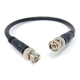 DRUT 25cm short BNC to BNC Cable Lead, Coaxial RG59/RG59U 75ohm for CCTV Video Camera, Male to Male Plugs 0.8ft