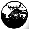 Instant Karma Clocks Vinyl Wall Clock Travel Airplane Aviation Pilot