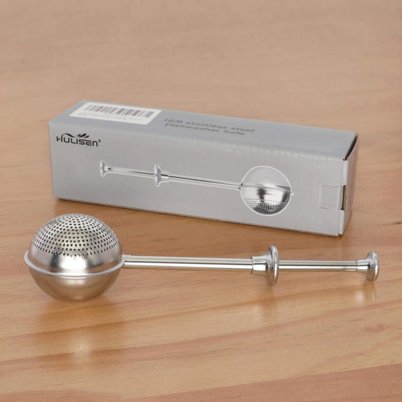 HULISEN Flour Duster for Baking, One-Handed Operation, 304 1, Silver