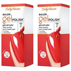 Sally Hansen Salon Gel Polish Nail Lacquer, Kook A Mango, 0.14 Fl Oz, Pack of 2