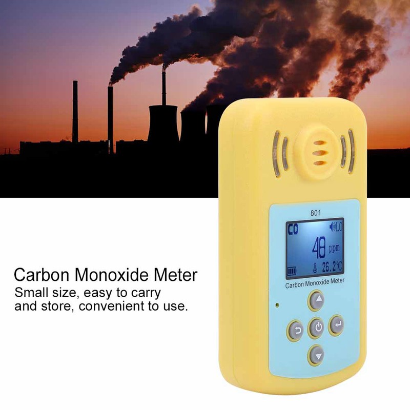 801 Handheld Carbon Monoxide CO Monitor Detector Meter Poisonous Gas