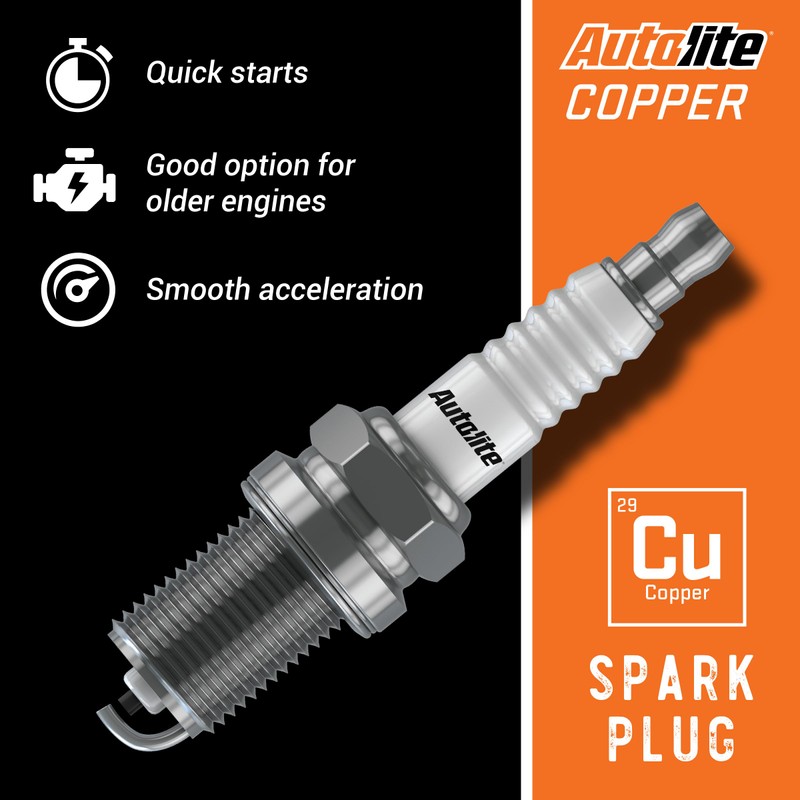 Autolite 85 Copper Resistor Automotive Replacement Spark Plug (1 Pack)