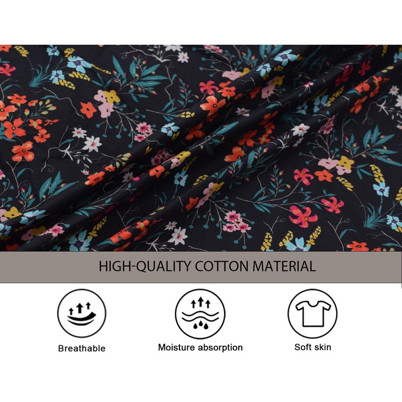 Nanxson Women Cobbler Apron Cotton Smock with 2 Patch Pockets,