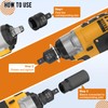 Impact Socket Adapter and Reducer Set,1" to 1/2" Impact Adapter