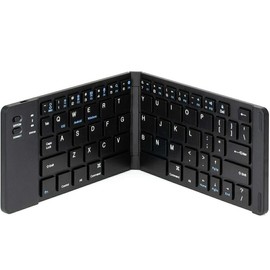 Fashionit Wireless Keyboard Foldable Pocket Sz Bluetooth Black