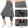 Women Knee Length Skirts with Leggings,Skirted Leggings Skorts Capris for