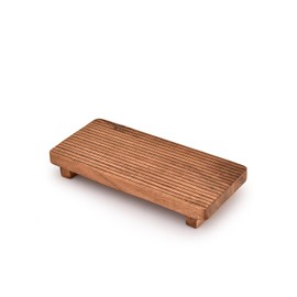 Kaizen Casa Soap Dishes Acacia Wood Soap Dish Holder/Tray Counter Décor Display Rectangular Tray for Kitchen Bathroom Counter Sink Farmhouse Decor(9" x 4" x 1.5")