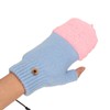 USB Heating Gloves Full Finger Half Fingerless Double Sided Heating