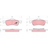TRW GDB1561 Brake Pad Set, Disc Brake - (4-Piece)