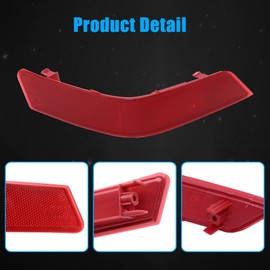 Priprilod Passenger Side Rear Bumper Reflector Tail Light Compatible With Nissan Rogue 2017 2018 2019 Rear Reflector Bumper NI1185105N 26560-6FV0A 265606FV0A