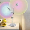 MUMENG Sunset Lamp Projector, 2 Head 360° Rotation Aura Light
