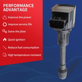 DrCax OEM Ignition Coil UF617 UF549 UF739 UF509 Compatible with Nissan Infiniti 370Z G37 M37 Q50 Q60 Q70 QX50 QX70 22448JA00C 22448-EY00A - 1.6L 1.8L 2.5L 3.7L 5.0L 5.6L V6 Engines - 1 Pack