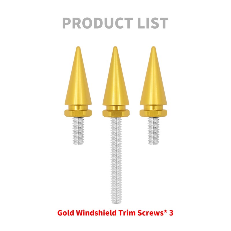 HDBUBALUS Motorcycle Wind Screen Windshield Trim Screw Windshield Spike Bolts