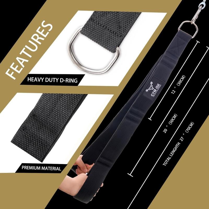 Long Tricep Rope Cable Attachment Tricep Pull Down Attachment Gym