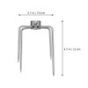 BESPORTBLE 2pcs Rotisserie Meat Forks Durable Iron Barbecue Forks for
