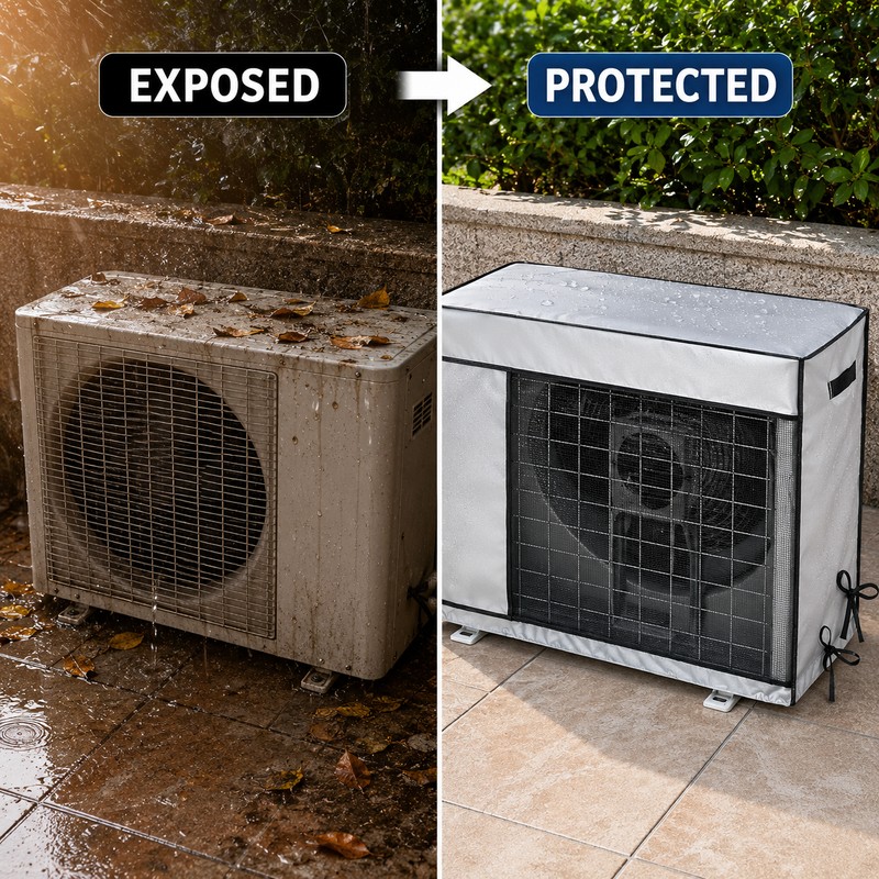 Outdoor Air Conditioner Cover Waterproof Dust Rain Case