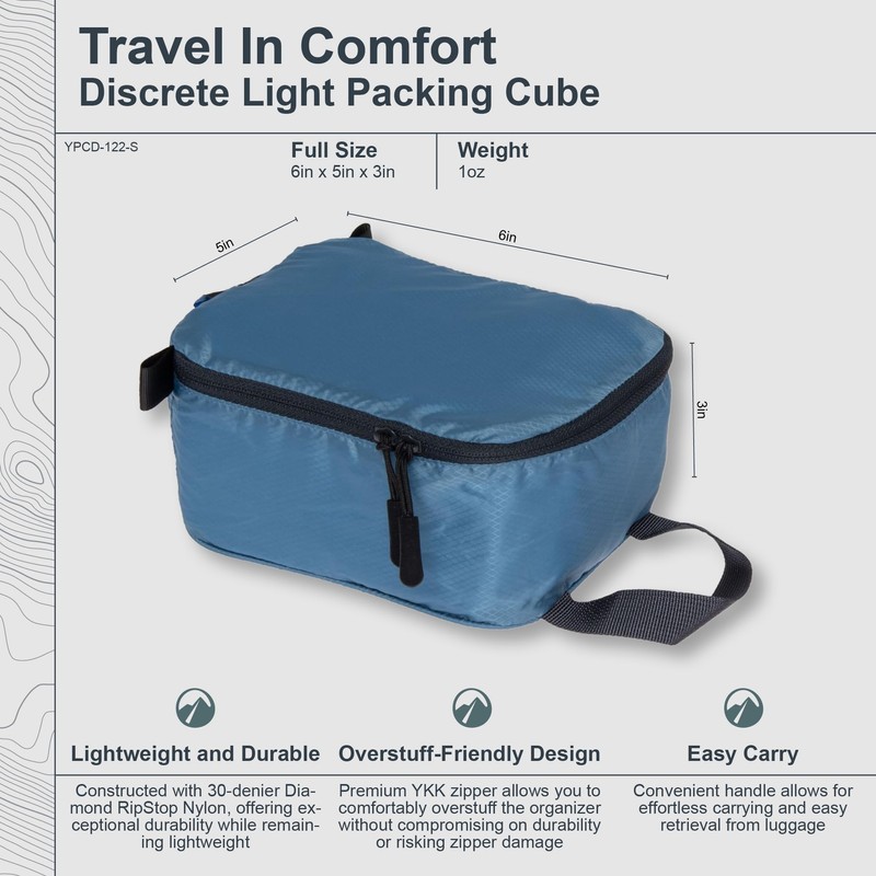 COCOON Packing Cube Light Discrete - Packing Bag Ash Blue