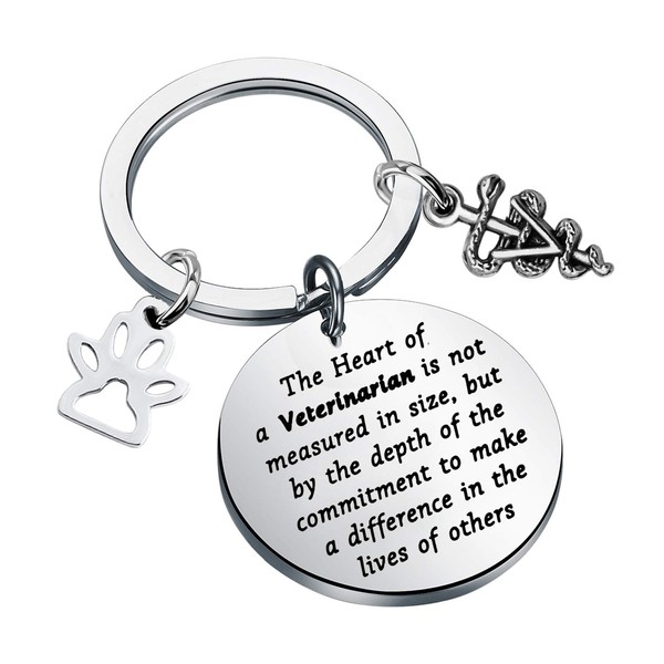 LQRI Veterinary Key Chain Veterinarian Gift Vet Tech Appreciation Gift