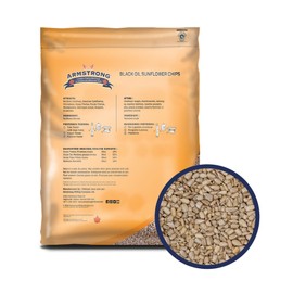 Armstrong Wild Bird Food Black Oil Sunflower Chips, 13 Pounds - for Northern Cardinals, American Goldfinches and Black-Capped Chickadees for Outside Feeders