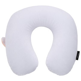 Fringoo Inflatable Travel Pillow for Women Men Kids Soft Velour Neck Support Aeroplane Cushion Compact Unicorn Sloth Lama Rainbow (No Prob-Llama)