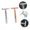 VICASKY 2pcs Manual Double-edged Safety Razor for Men Traditional Metal
