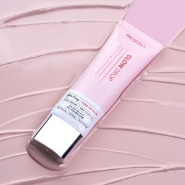 Ricocell Glow Drop Foundation-Free Radiance + Tone-Up Adhesion Sun Cream 50ml x 2 SPF50+ PA++++ Clinically Tested for Skin Radiance + Tone + Adhesion / 리코셀 글로우드롭 파데프리 광채+톤업 밀착 선크림 50ml 2개 SPF50+ PA++++ 피부광채+톤+밀착력 임상완료
