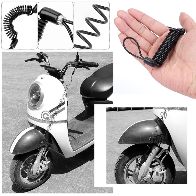 2 Pieces Motorcycle Helmet Locks, 2 Pieces Spacers, 2 Pieces
