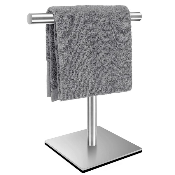 Square T-Shape Hand Towel Holder - Standing Hand Towel Rack