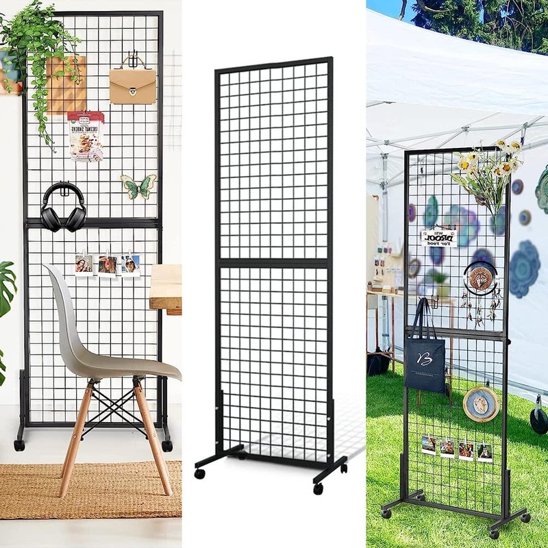 NectaCol Grid Wall Panels, 2 Packs 2'x 6' Gridwall Panels