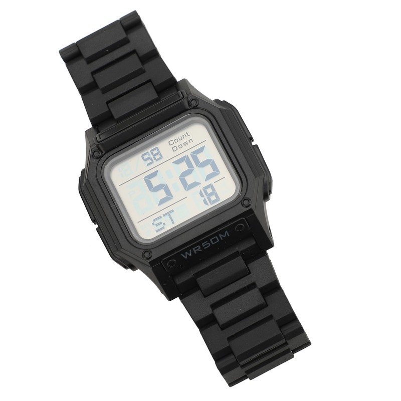 Digital Watch 50m Waterproof Backlit Display Electronic Watch with Alarm