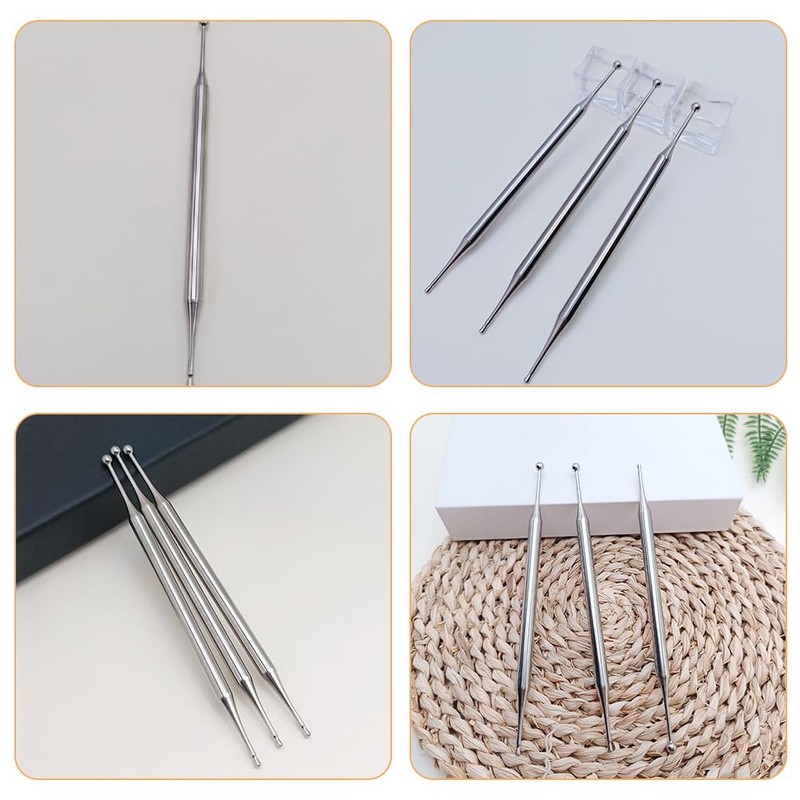 iplusmile Manual Stainless Steel Acupoint Rod Metal Massager Stick Body