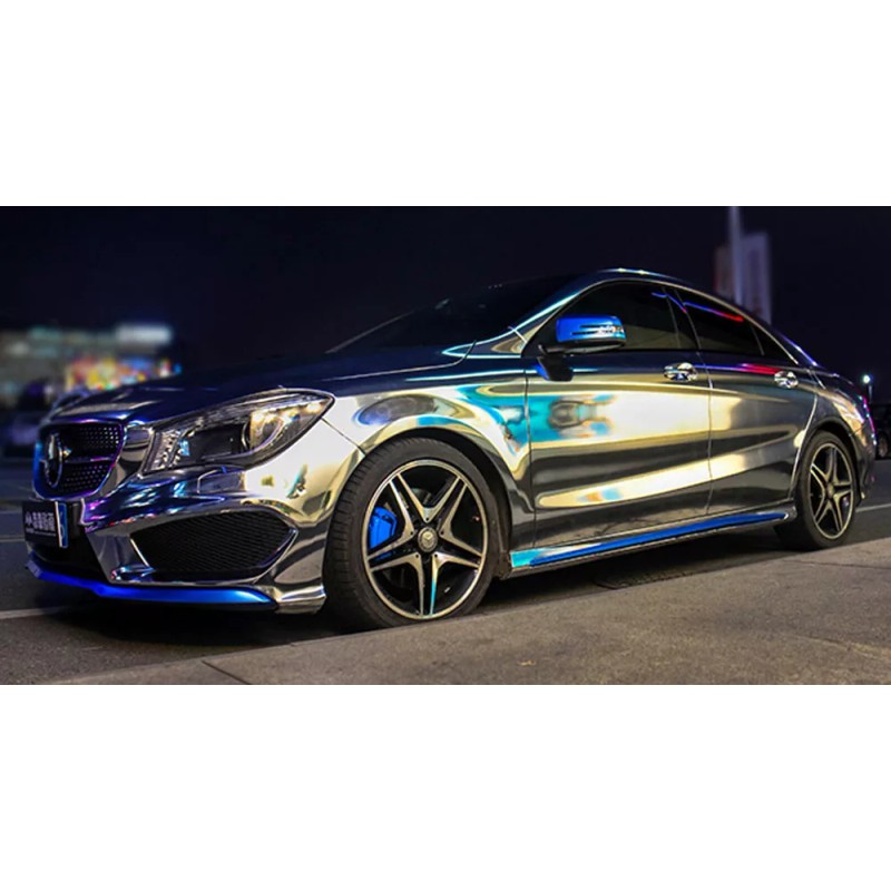 AUTOGOODY 48" x 60" Silver Chrome Mirror Vinyl Film Wrap