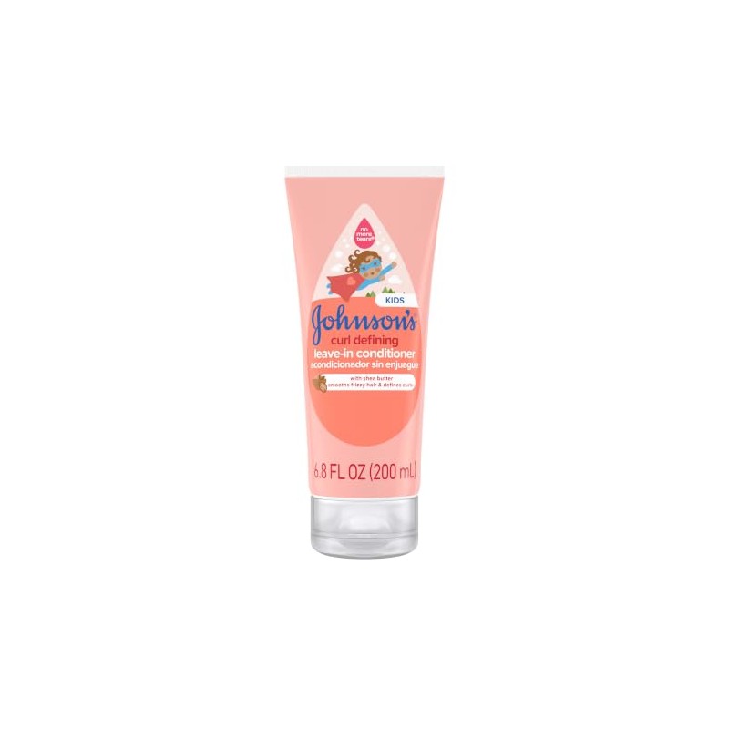 Johnson's Baby Curl Defining Tear-free Kids Leave-in Shea Butter Conditioner,