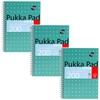 Pukka Pad, A5 Metallic Jotta Book 3-Pack for Home, School,