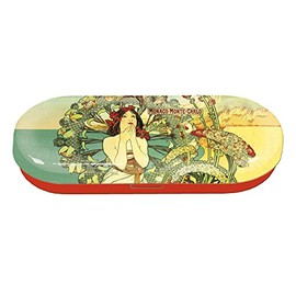 Fridolin 18666 Art Nouveau Monte Carlo Multicoloured Metal Glasses Case 16 x 6.6 x 2.8 cm