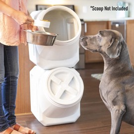 Gamma2 Gamma2 Vittles Vault Stackable Dog Food Storage Container with Sealing Lid, Up to 60 lbs Dry Pet Food Storage Container, USA-Made - [14.5" L x 19" H]