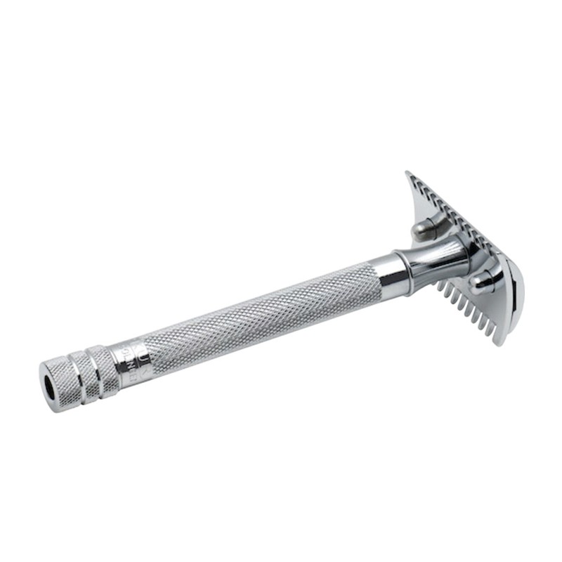 Merkur 25C Long Handle Safety Razor Chrome