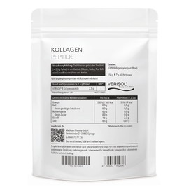 Medicom, Collagen Peptides with Verisol® B Collagen Peptides 150 g, Bioactive Collagen Peptides for Beauty & Exercise