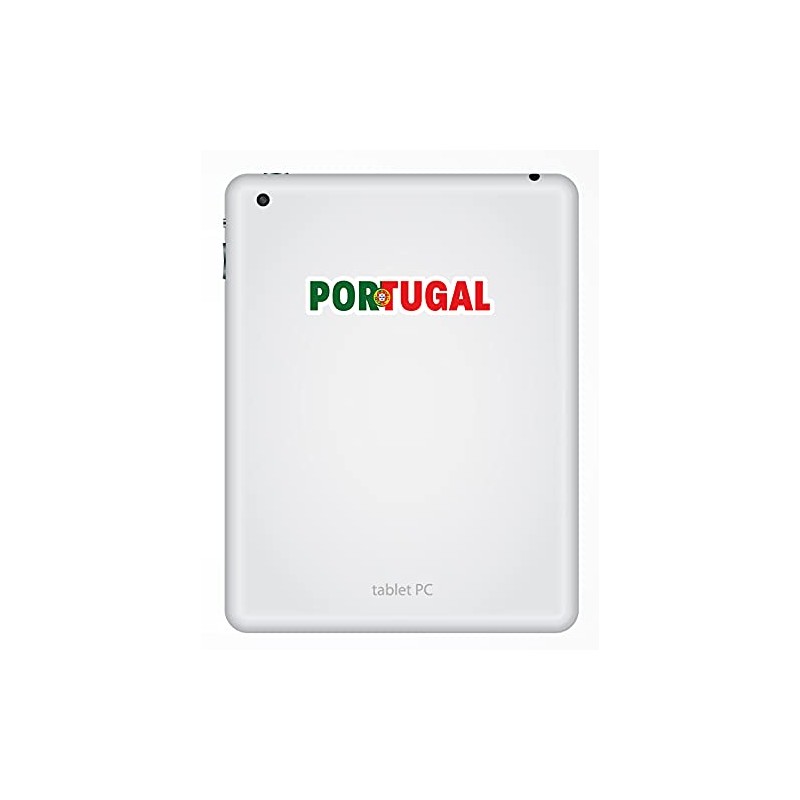 2 x 10cm Wide Portugal Vinyl Stickers - Portuguese Flag