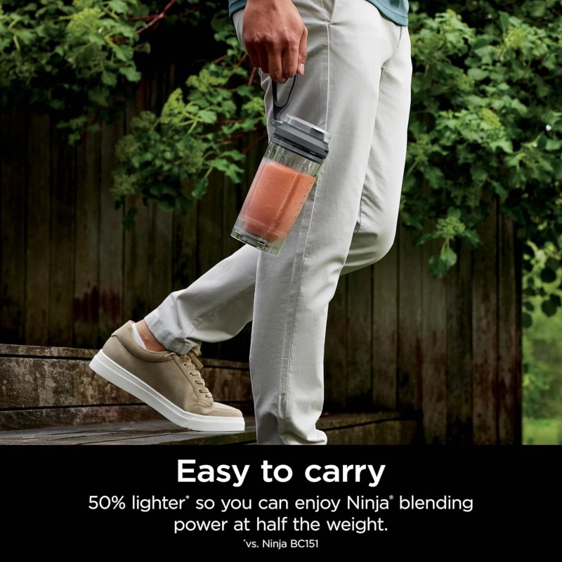 Ninja BC251GY Blast Max Cordless Blender, 22oz, Gray - Certified