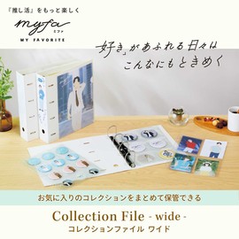 Lihit Lab Myfa Pressuri 4 Hole Ring Collection File Wide A4 Milky White F3301-0