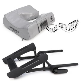 Master Massage Universal MusicMaster Ergonomic Dream Face Cushion and Deluxe Adjustable Ergonomic Dream Face Cradle Set - Massage Table/Massage Chair Headrest Platform Set (Dove Grey)