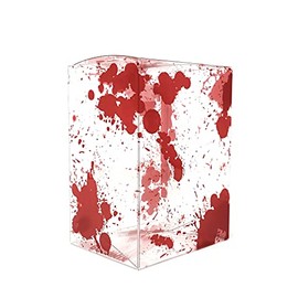 PopTekta - Blood Splatter Design Pop Protectors Soft Shells Acid Free Clear Plastic Protector Case Fits 4-inch Figures (20 Pack)