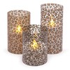 Mark Feldstein & Associates Wild Leopard Animal Print Flameless LED