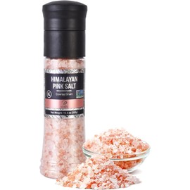 Soeos Himalayan Pink Salt, Coarse Grain, Salt for Grinder Refill, 13.4Oz (380g), Non-GMO Himalayan Pink Salt, Kosher Salt