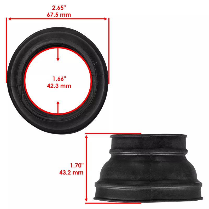 Caltric Carburetor Air Cleaner Joint Intake Boot For Yamaha Banshee